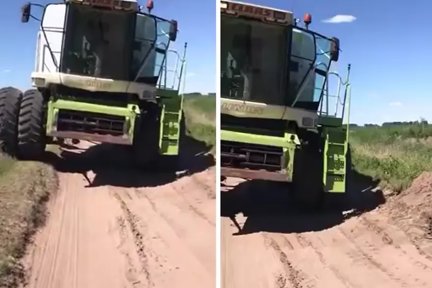 una-cosechadora-en-un-dificil-camino-de-YN2SXRUUEFAPBFB5EPSHIBPIWQ